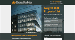 Desktop Screenshot of managedrealestate.com