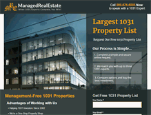 Tablet Screenshot of managedrealestate.com